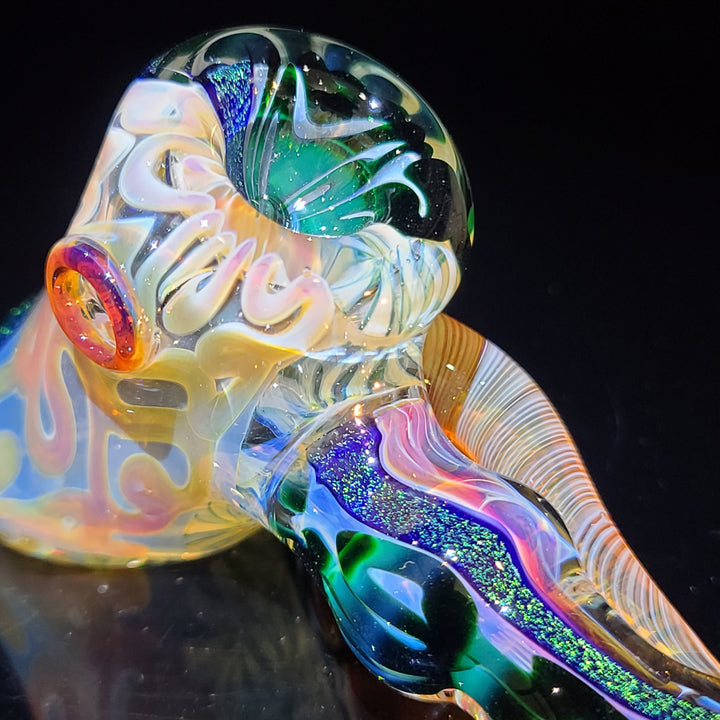 Horned Dichro Hammer Glass Pipe Jeff Cooper   