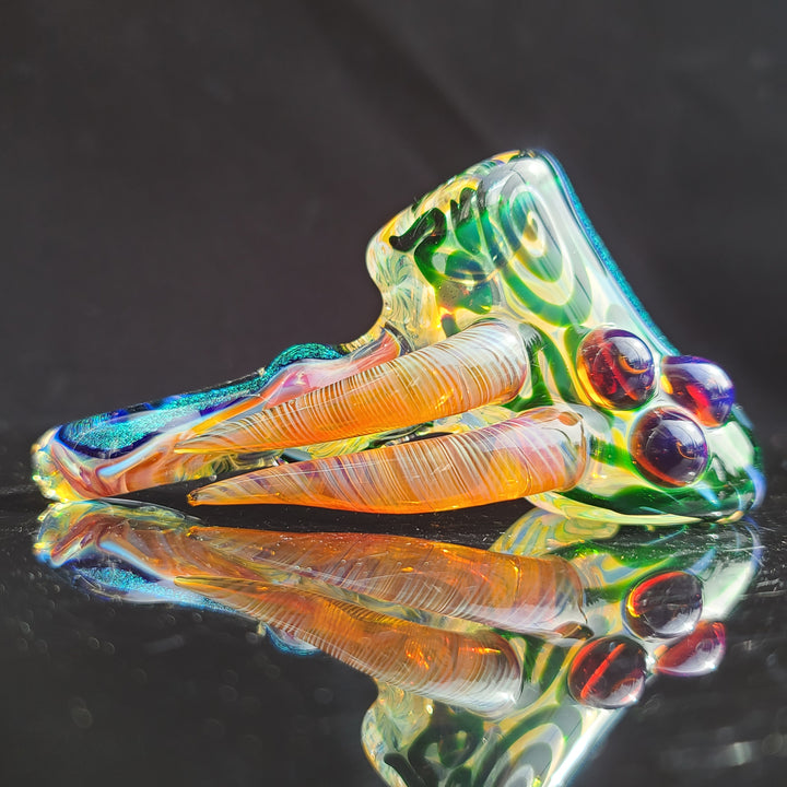 Horned Dichro Hammer Glass Pipe Jeff Cooper   