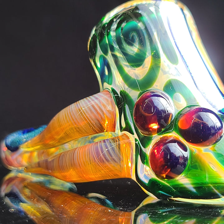 Horned Dichro Hammer Glass Pipe Jeff Cooper   