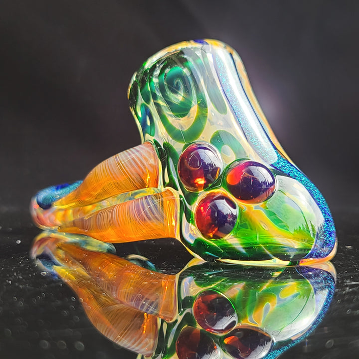 Horned Dichro Hammer Glass Pipe Jeff Cooper   