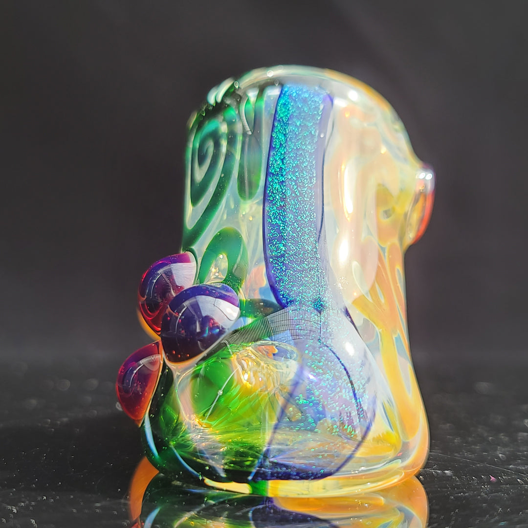 Horned Dichro Hammer Glass Pipe Jeff Cooper   