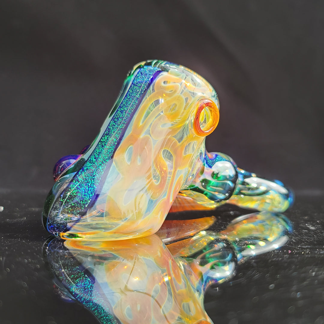 Horned Dichro Hammer Glass Pipe Jeff Cooper   