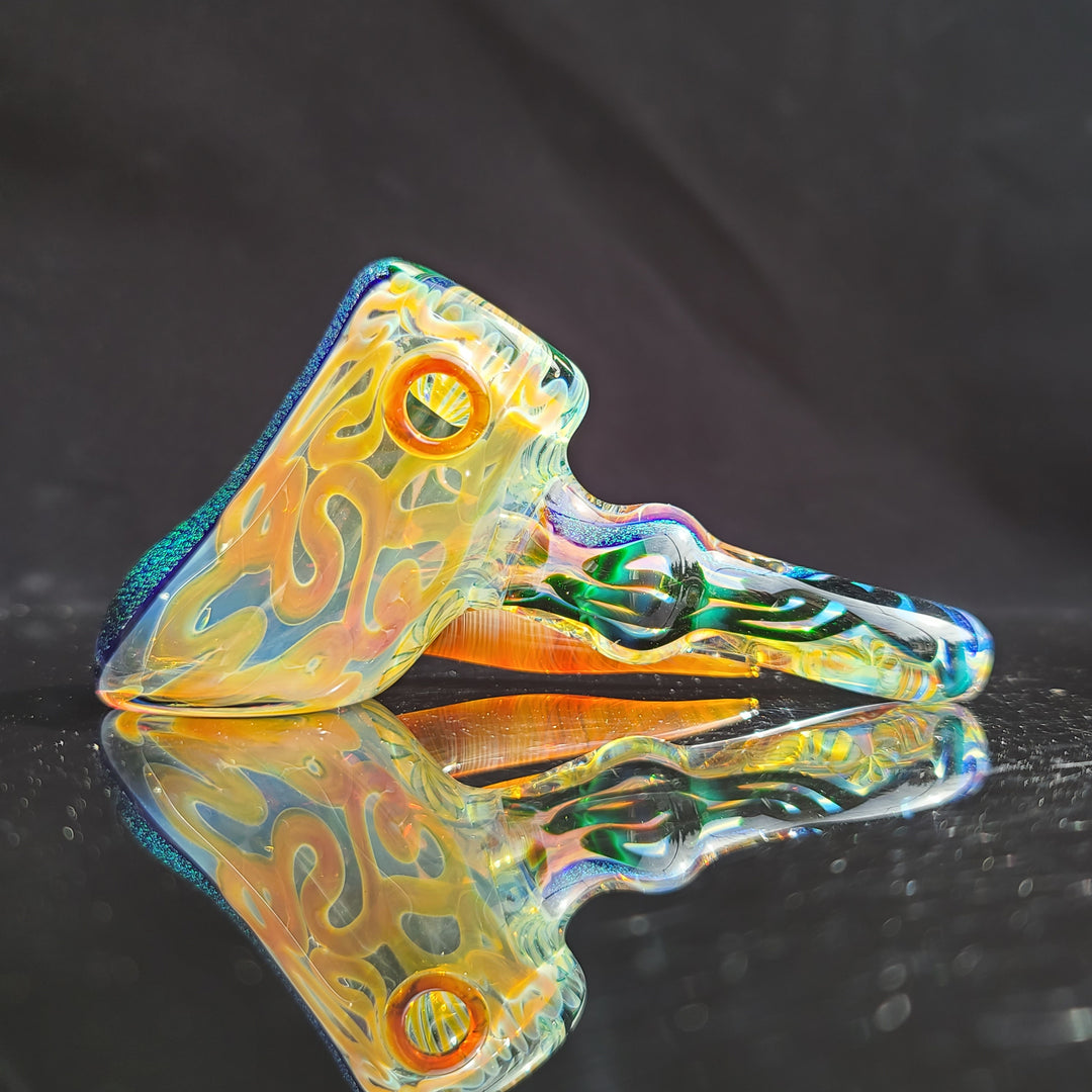 Horned Dichro Hammer Glass Pipe Jeff Cooper   