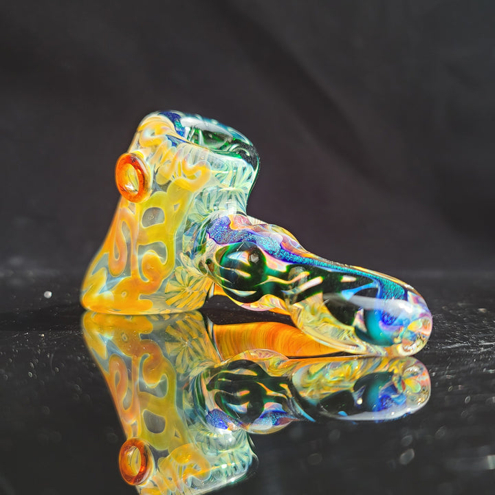 Horned Dichro Hammer Glass Pipe Jeff Cooper   