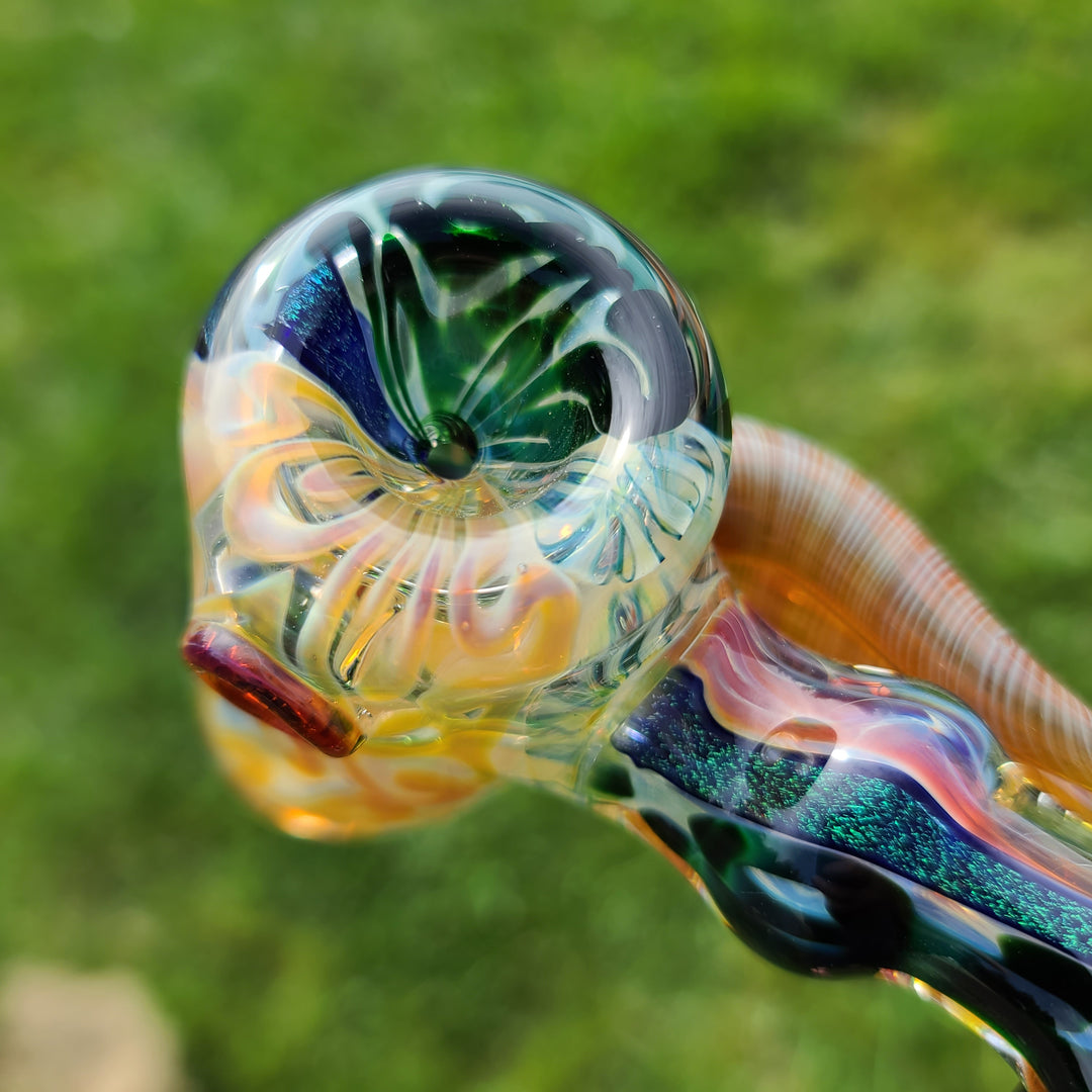 Horned Dichro Hammer Glass Pipe Jeff Cooper   