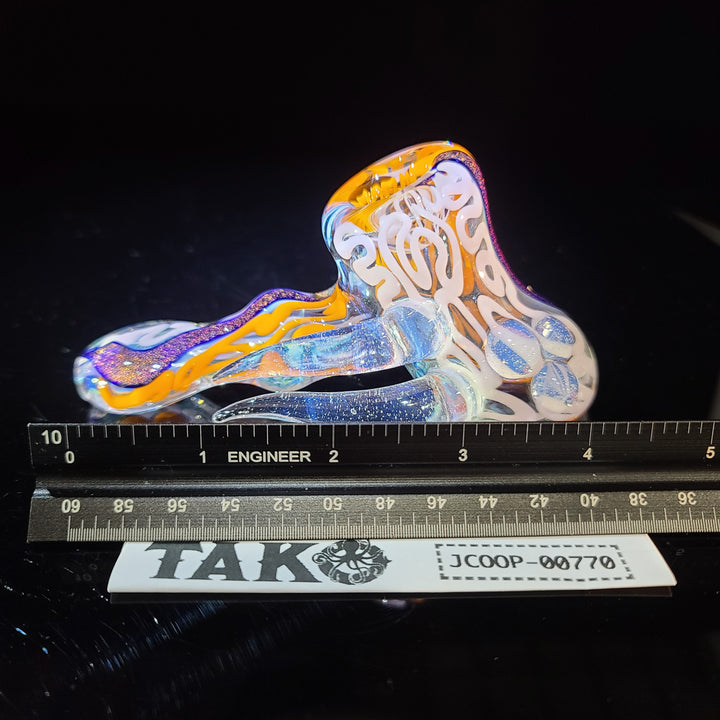 Horned Dichro Hammer Glass Pipe Jeff Cooper   