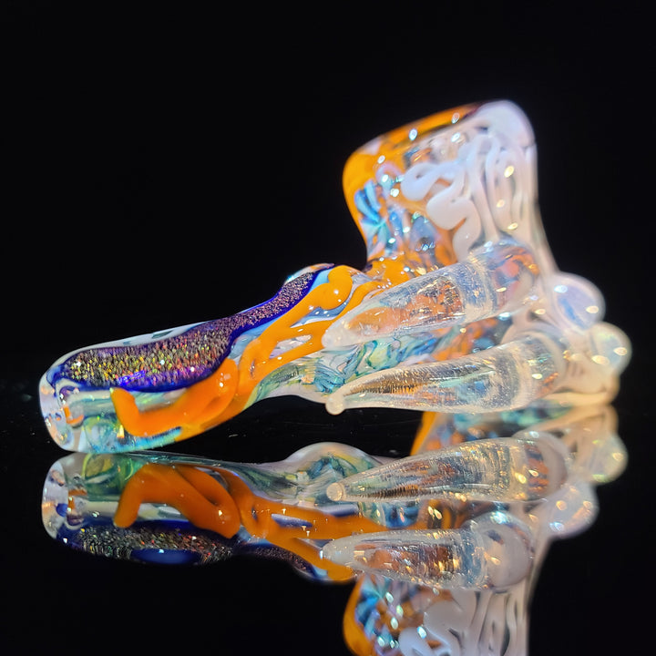 Horned Dichro Hammer Glass Pipe Jeff Cooper   