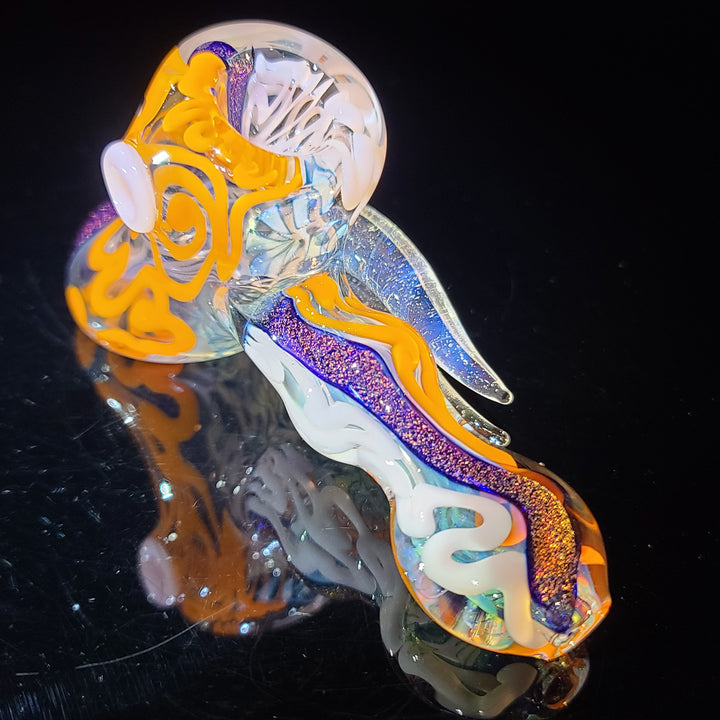 Horned Dichro Hammer Glass Pipe Jeff Cooper   