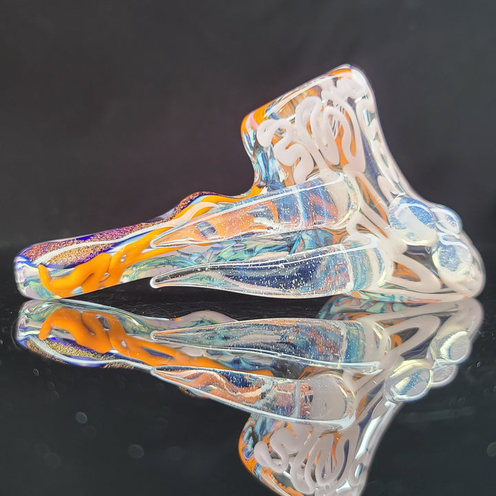 Horned Dichro Hammer Glass Pipe Jeff Cooper   