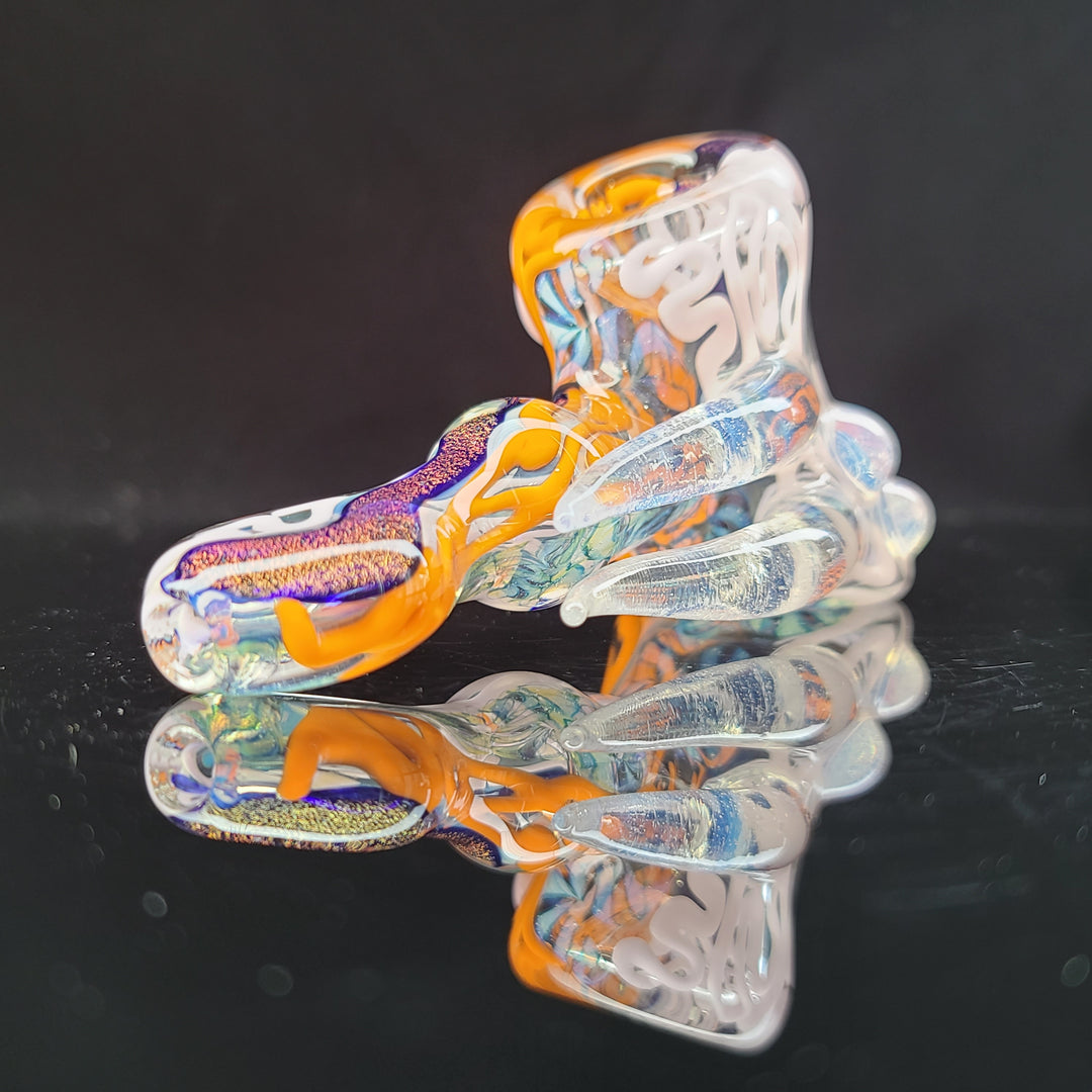 Horned Dichro Hammer Glass Pipe Jeff Cooper   