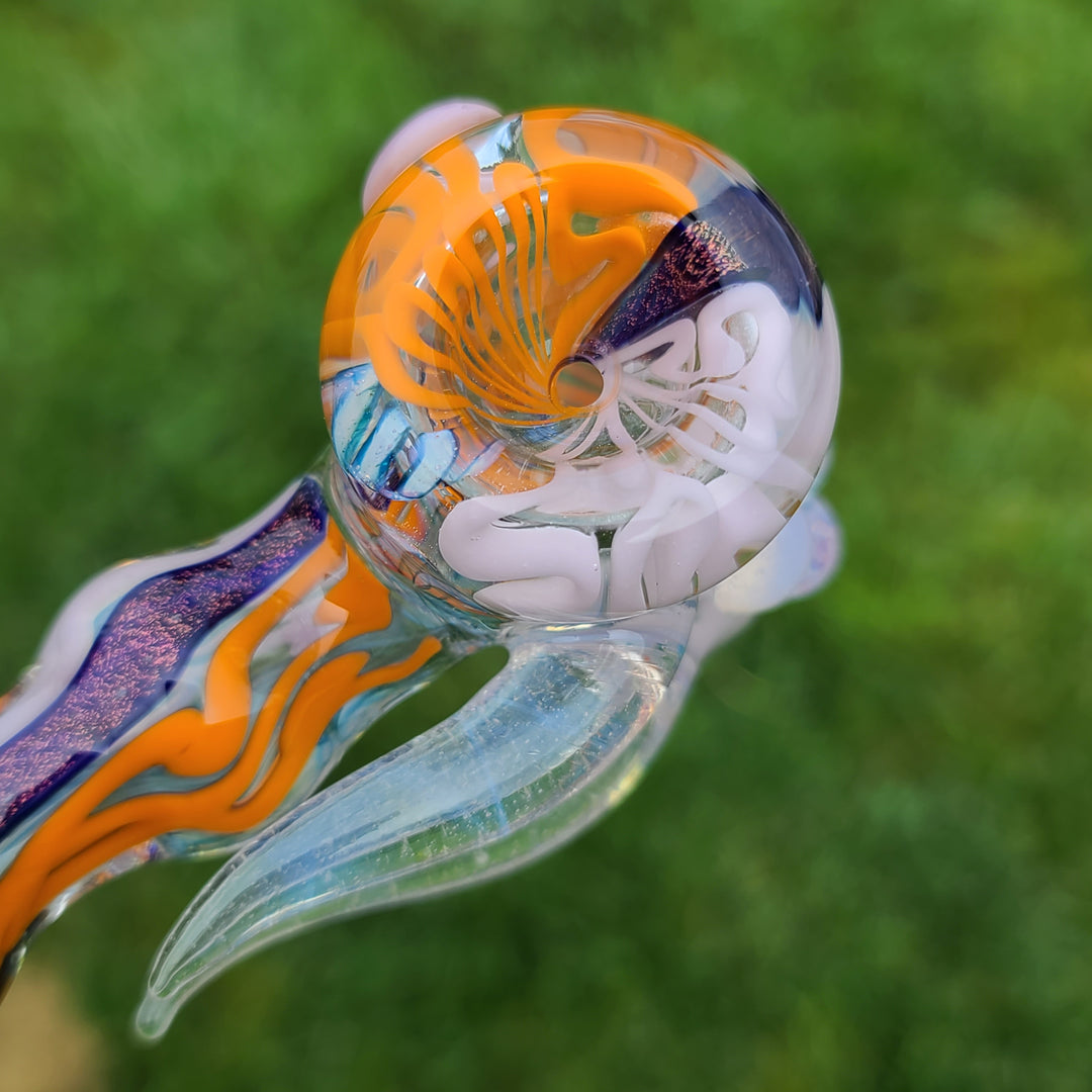 Horned Dichro Hammer Glass Pipe Jeff Cooper   