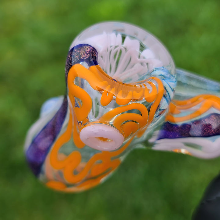 Horned Dichro Hammer Glass Pipe Jeff Cooper   