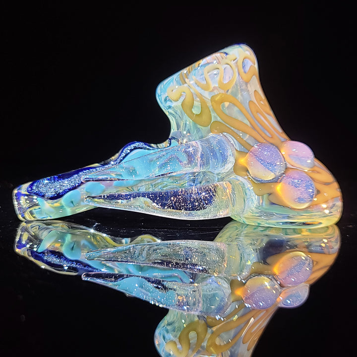 Horned Dichro Hammer Glass Pipe Jeff Cooper   