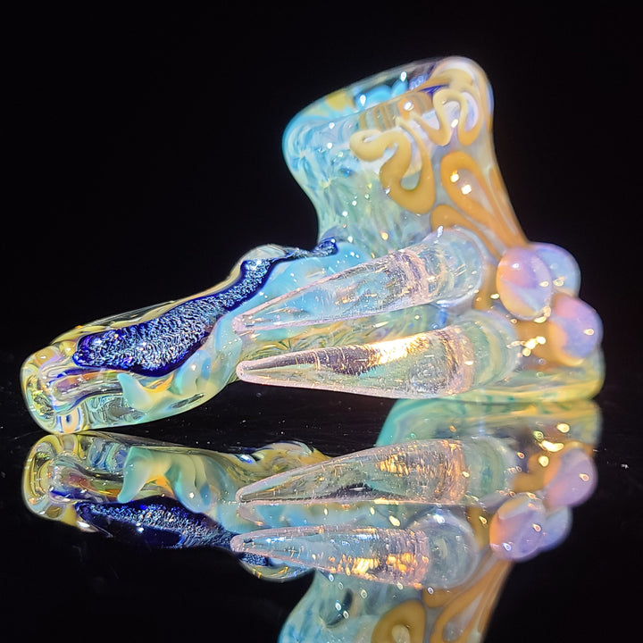 Horned Dichro Hammer Glass Pipe Jeff Cooper   