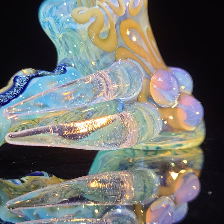 Horned Dichro Hammer Glass Pipe Jeff Cooper   