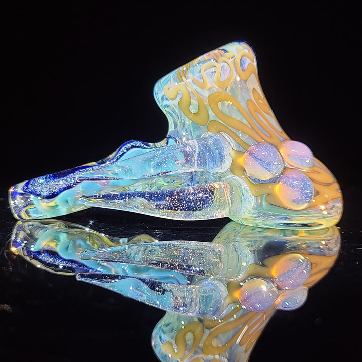 Horned Dichro Hammer Glass Pipe Jeff Cooper   