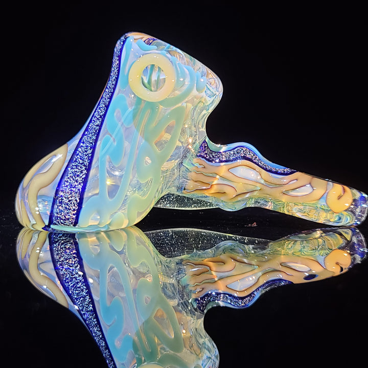 Horned Dichro Hammer Glass Pipe Jeff Cooper   