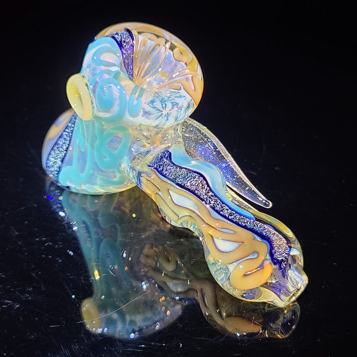 Horned Dichro Hammer Glass Pipe Jeff Cooper   