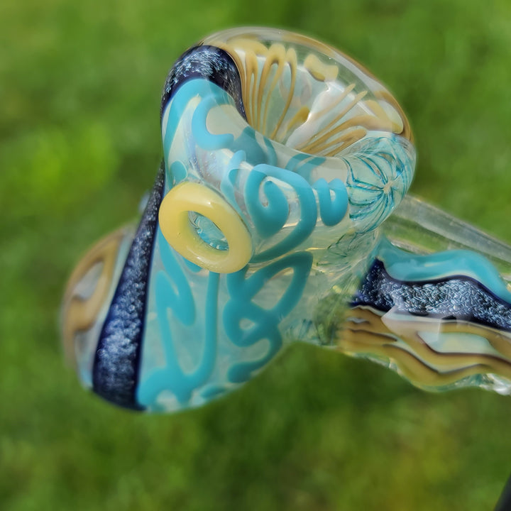 Horned Dichro Hammer Glass Pipe Jeff Cooper   