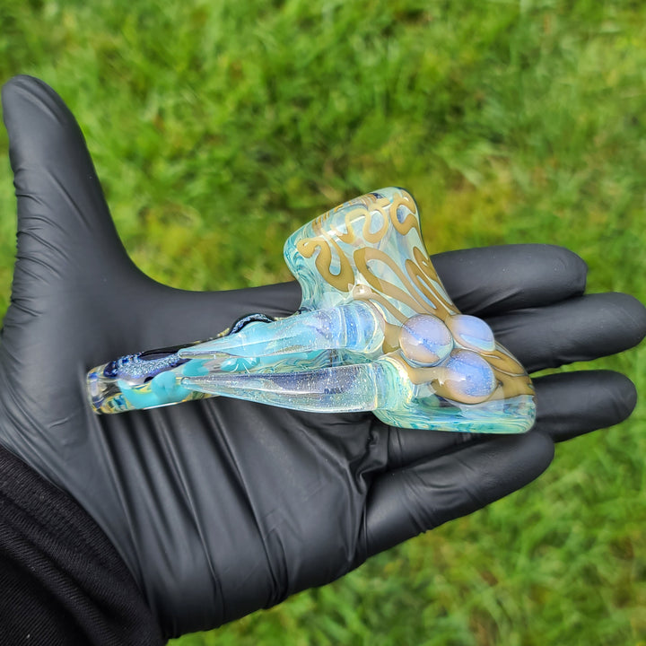 Horned Dichro Hammer Glass Pipe Jeff Cooper   