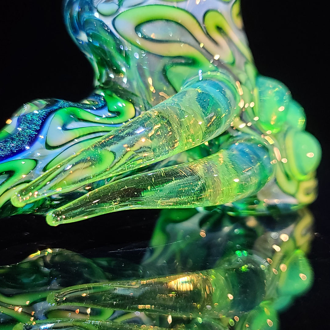 Horned Dichro Hammer Glass Pipe Jeff Cooper   