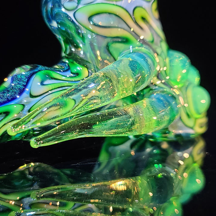 Horned Dichro Hammer Glass Pipe Jeff Cooper   