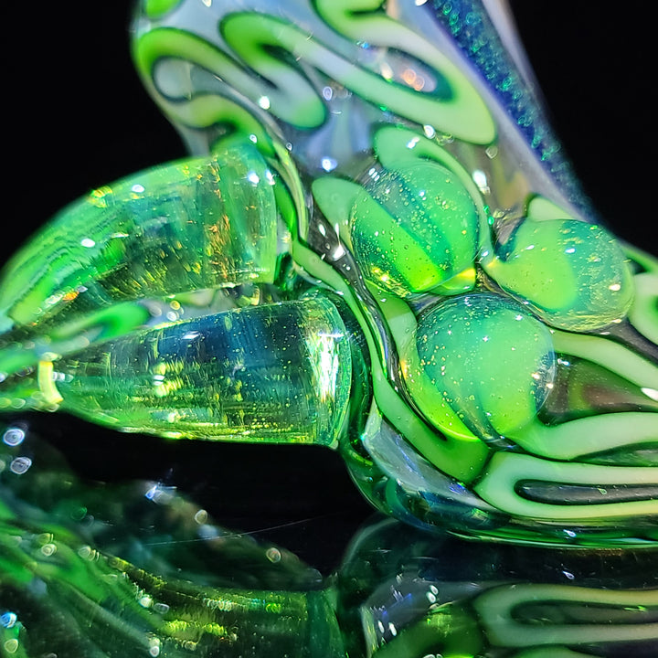 Horned Dichro Hammer Glass Pipe Jeff Cooper   