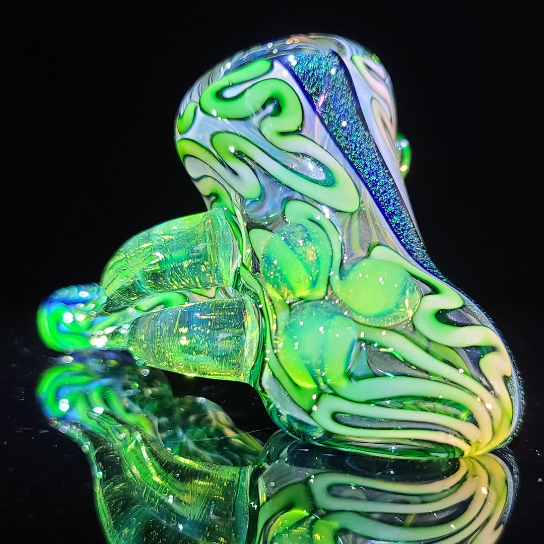 Horned Dichro Hammer Glass Pipe Jeff Cooper   