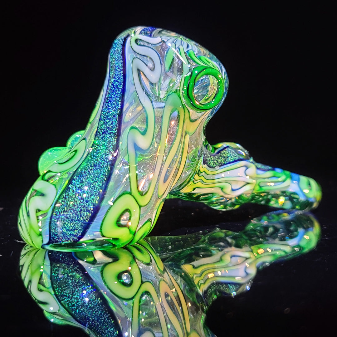 Horned Dichro Hammer Glass Pipe Jeff Cooper   