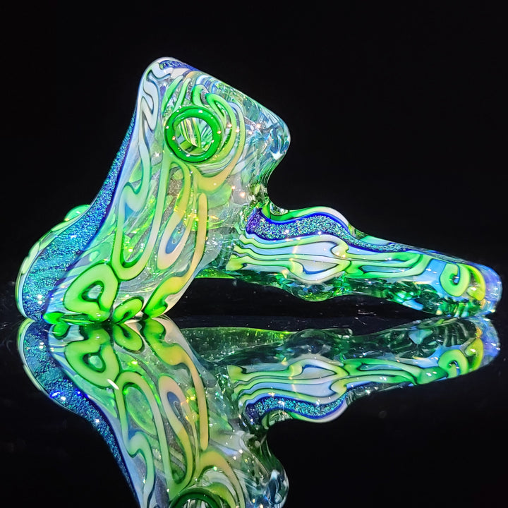 Horned Dichro Hammer Glass Pipe Jeff Cooper   