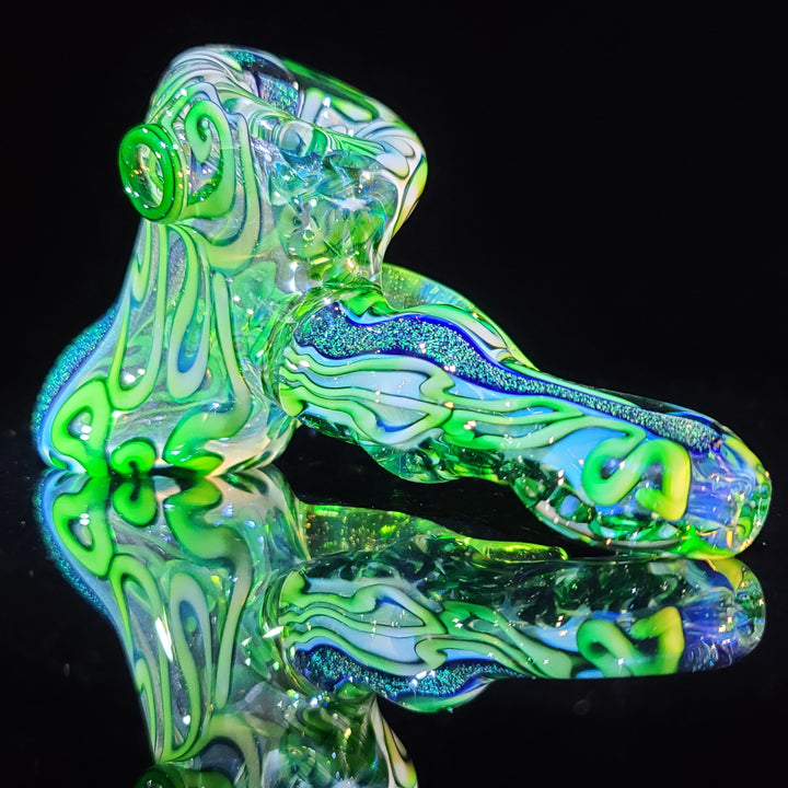 Horned Dichro Hammer Glass Pipe Jeff Cooper   