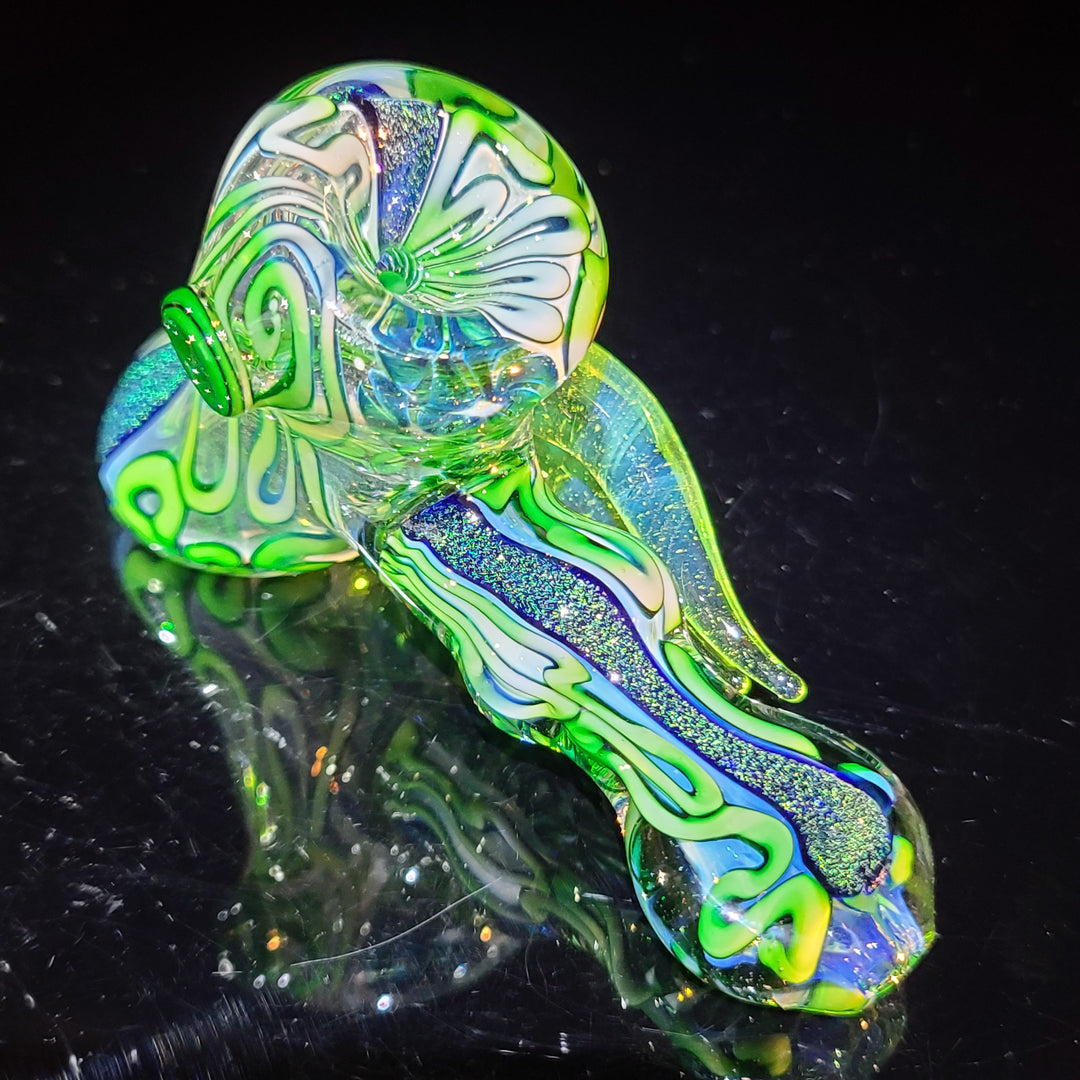 Horned Dichro Hammer Glass Pipe Jeff Cooper   