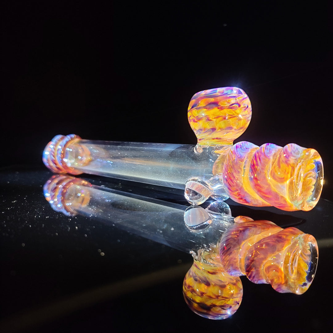 Snake Skin Steam Roller with Matching Bowl Glass Pipe Jedi Glassworks   