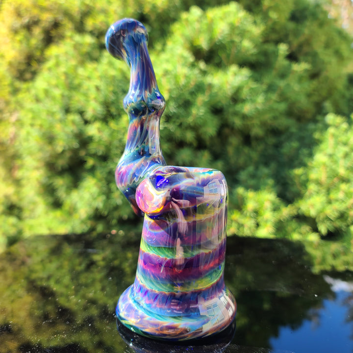 Cobalt Sherlock Bubbler Glass Pipe Jedi Glassworks   