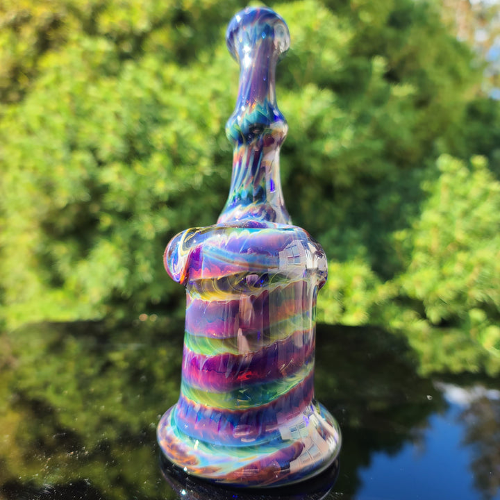 Cobalt Sherlock Bubbler Glass Pipe Jedi Glassworks   