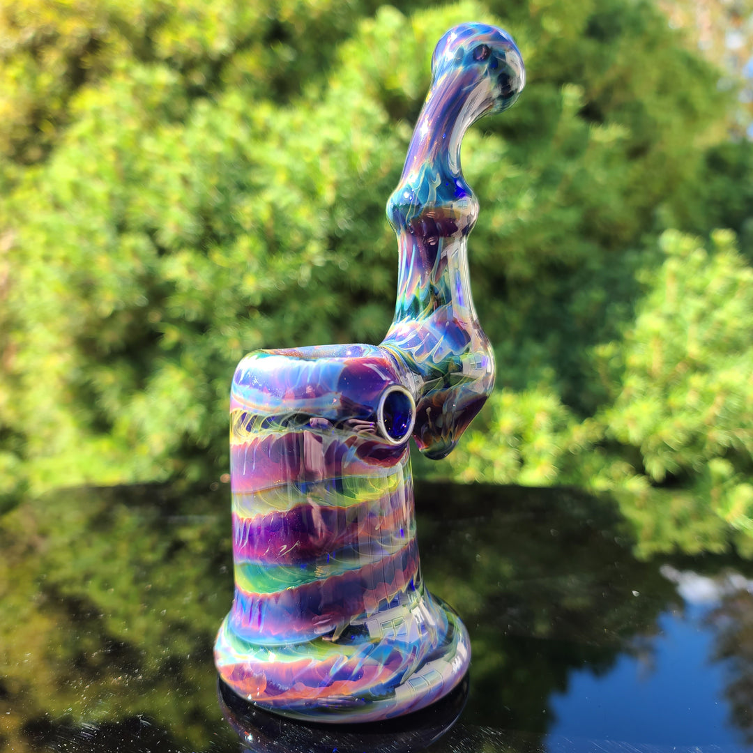 Cobalt Sherlock Bubbler Glass Pipe Jedi Glassworks   