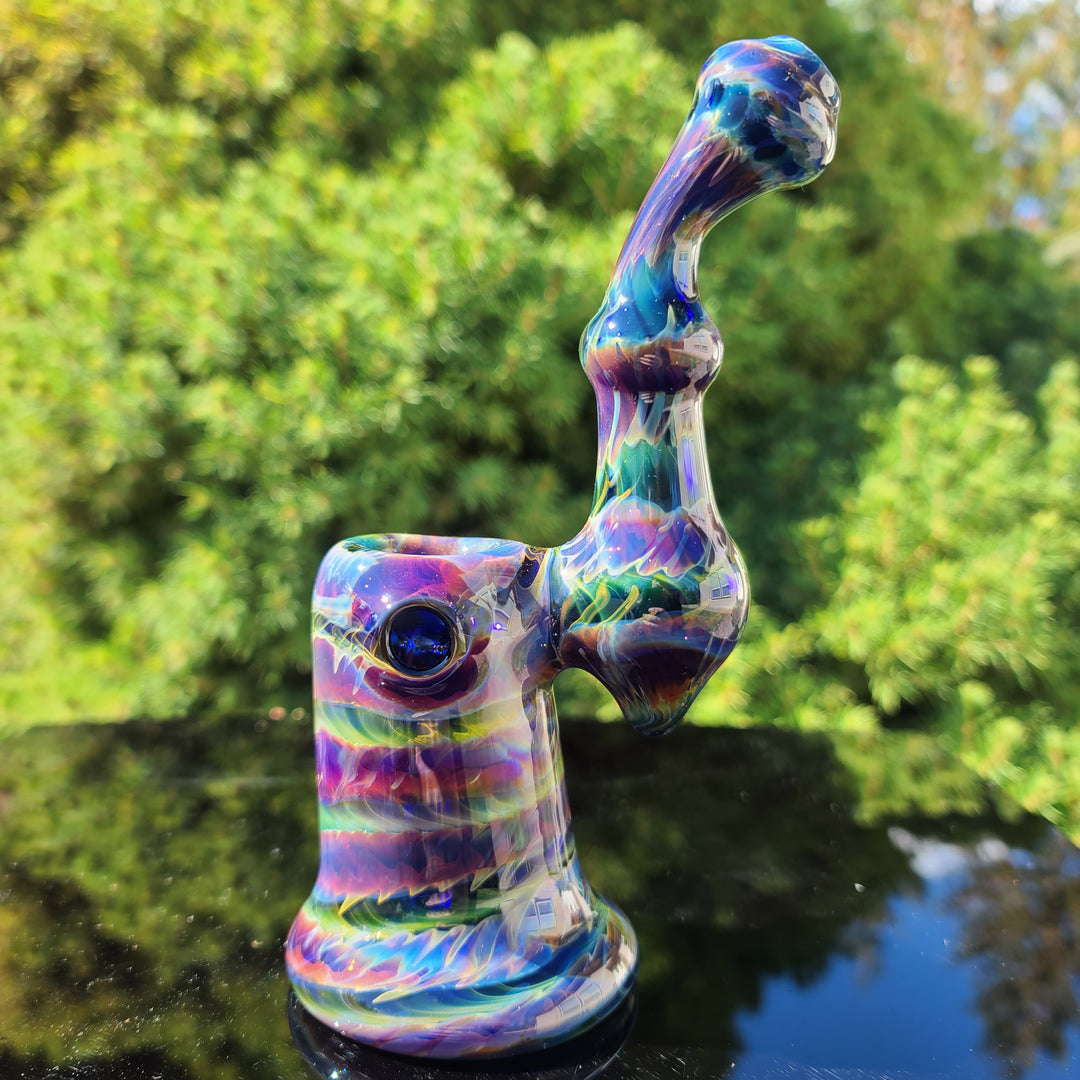 Cobalt Sherlock Bubbler Glass Pipe Jedi Glassworks   