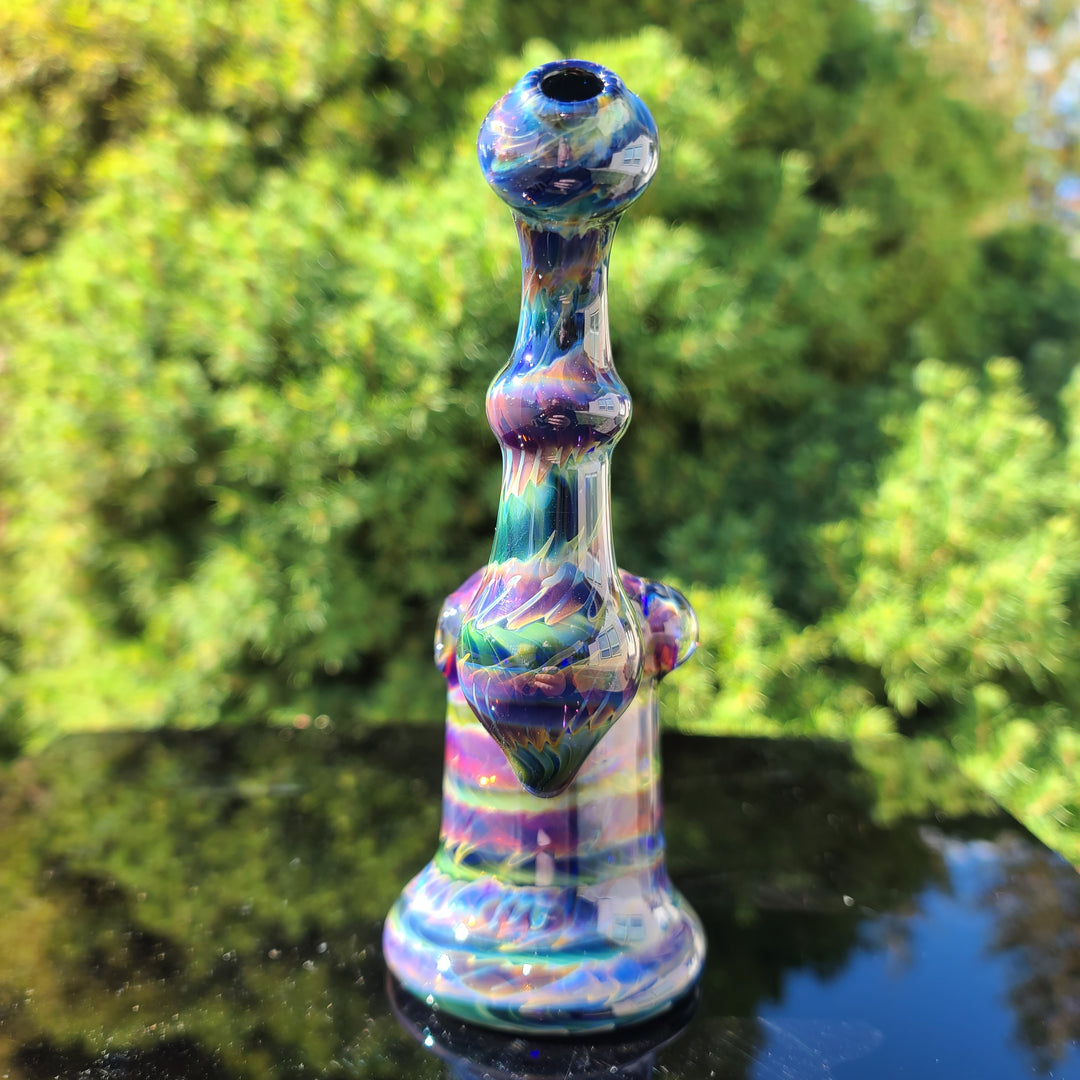 Cobalt Sherlock Bubbler Glass Pipe Jedi Glassworks   