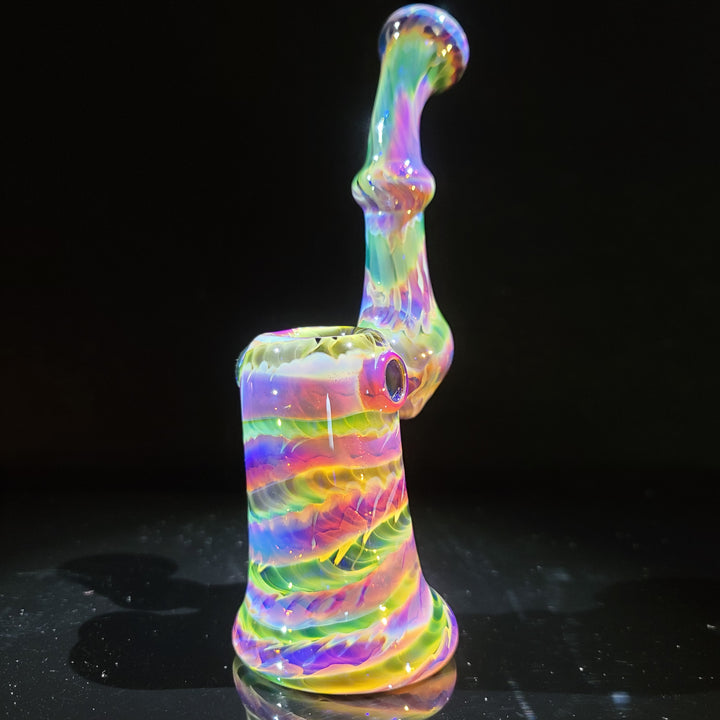 Purple Tye Dye Sherlock Bubbler Glass Pipe Jedi Glassworks   