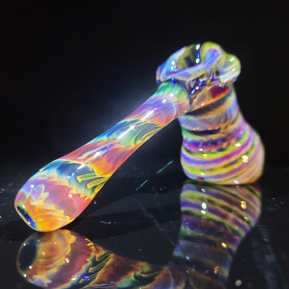 Cobalt Hammer Bubbler Glass Pipe Jedi Glassworks   