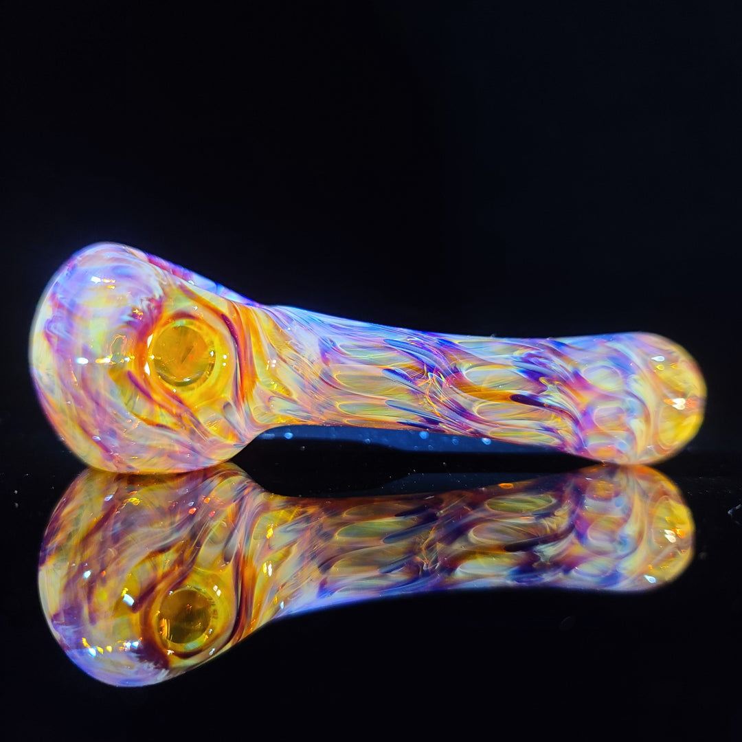 Multi-colored Purple Pipe Glass Pipe Jedi Glassworks   