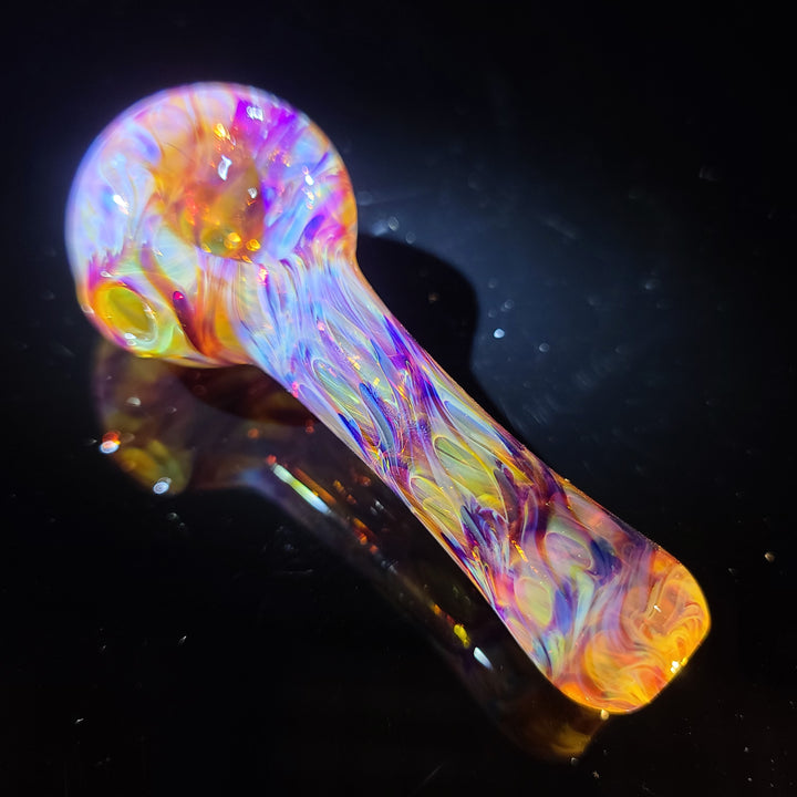 Multi-colored Purple Pipe Glass Pipe Jedi Glassworks   