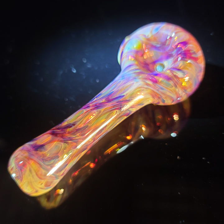 Multi-colored Purple Pipe Glass Pipe Jedi Glassworks   