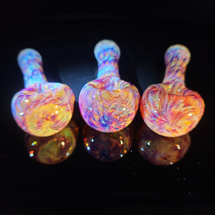 Multi-colored Purple Pipe Glass Pipe Jedi Glassworks   