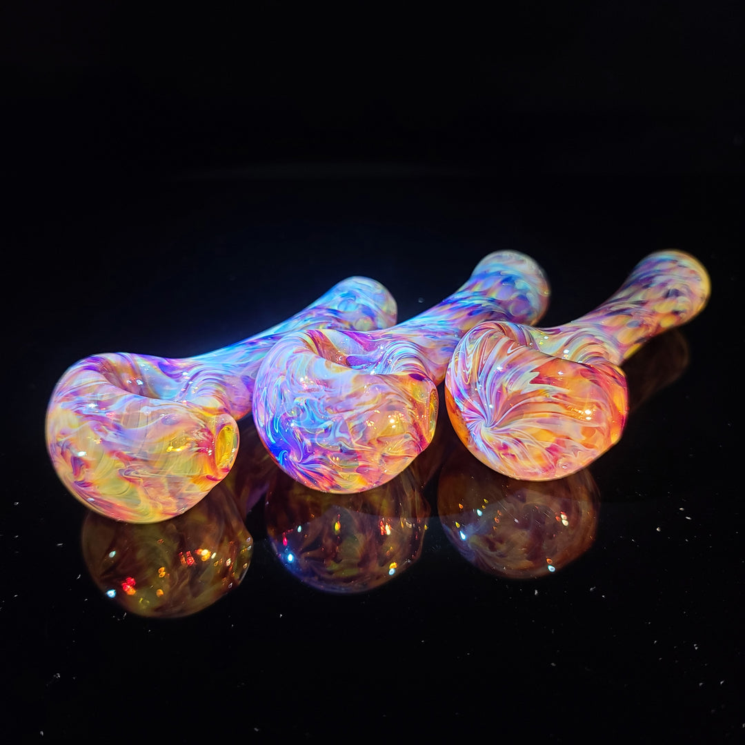 Multi-colored Purple Pipe Glass Pipe Jedi Glassworks   