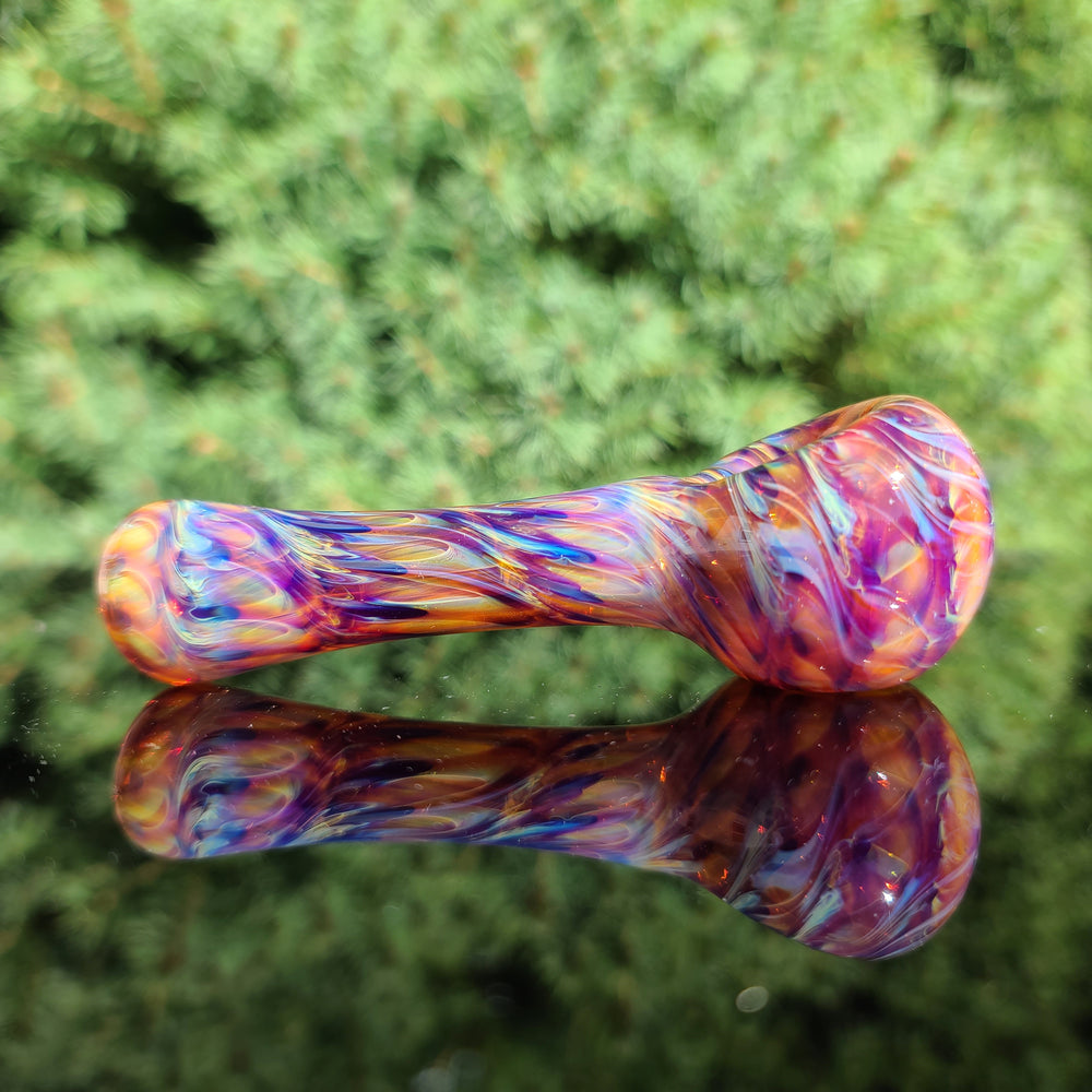 Multi-colored Purple Pipe Glass Pipe Jedi Glassworks   