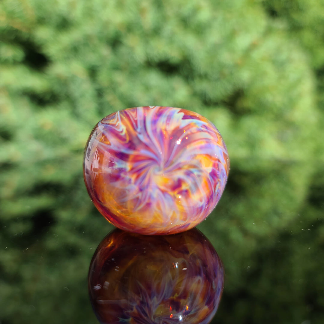 Multi-colored Purple Pipe Glass Pipe Jedi Glassworks   