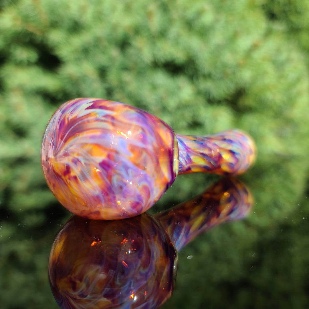 Multi-colored Purple Pipe Glass Pipe Jedi Glassworks   