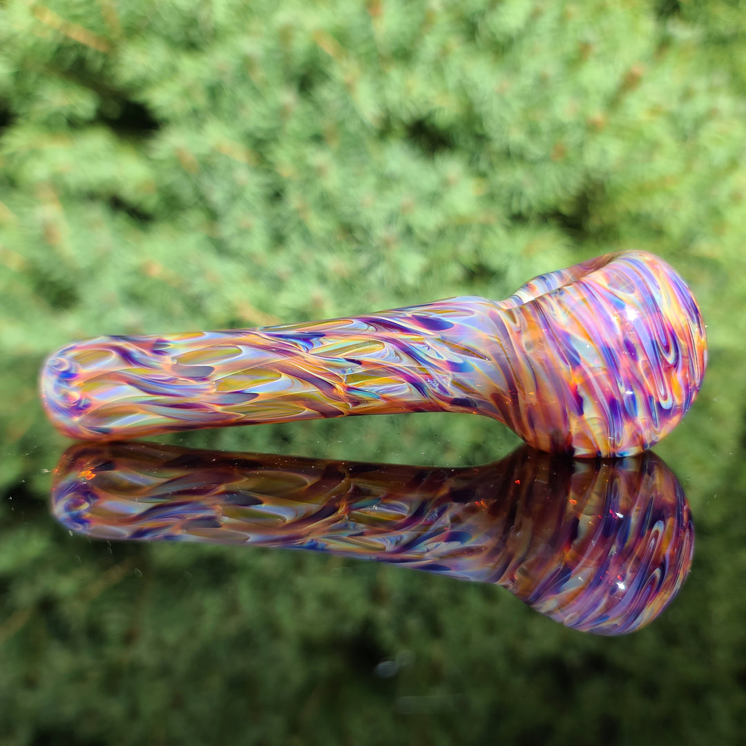 Multi-colored Purple Pipe Glass Pipe Jedi Glassworks   