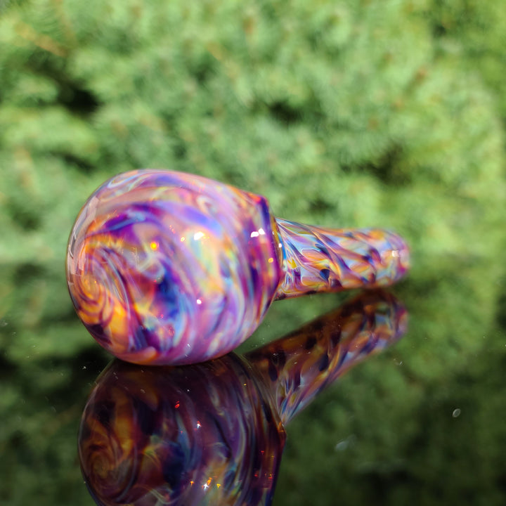 Multi-colored Purple Pipe Glass Pipe Jedi Glassworks   